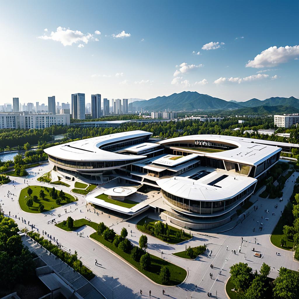 太原理工大学迎体育馆西，校园新地标与活力中心