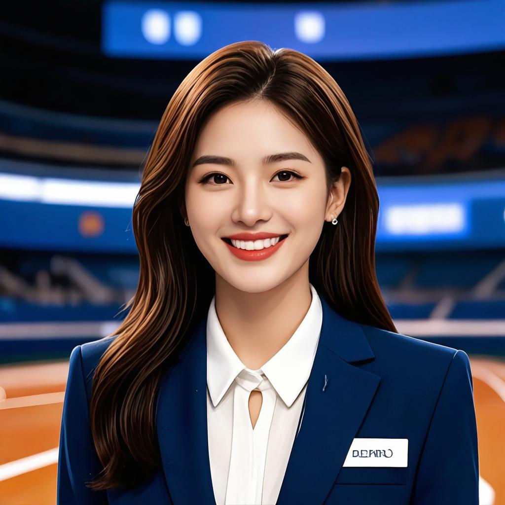 NBA美女主持人，赛场边的靓丽风景线