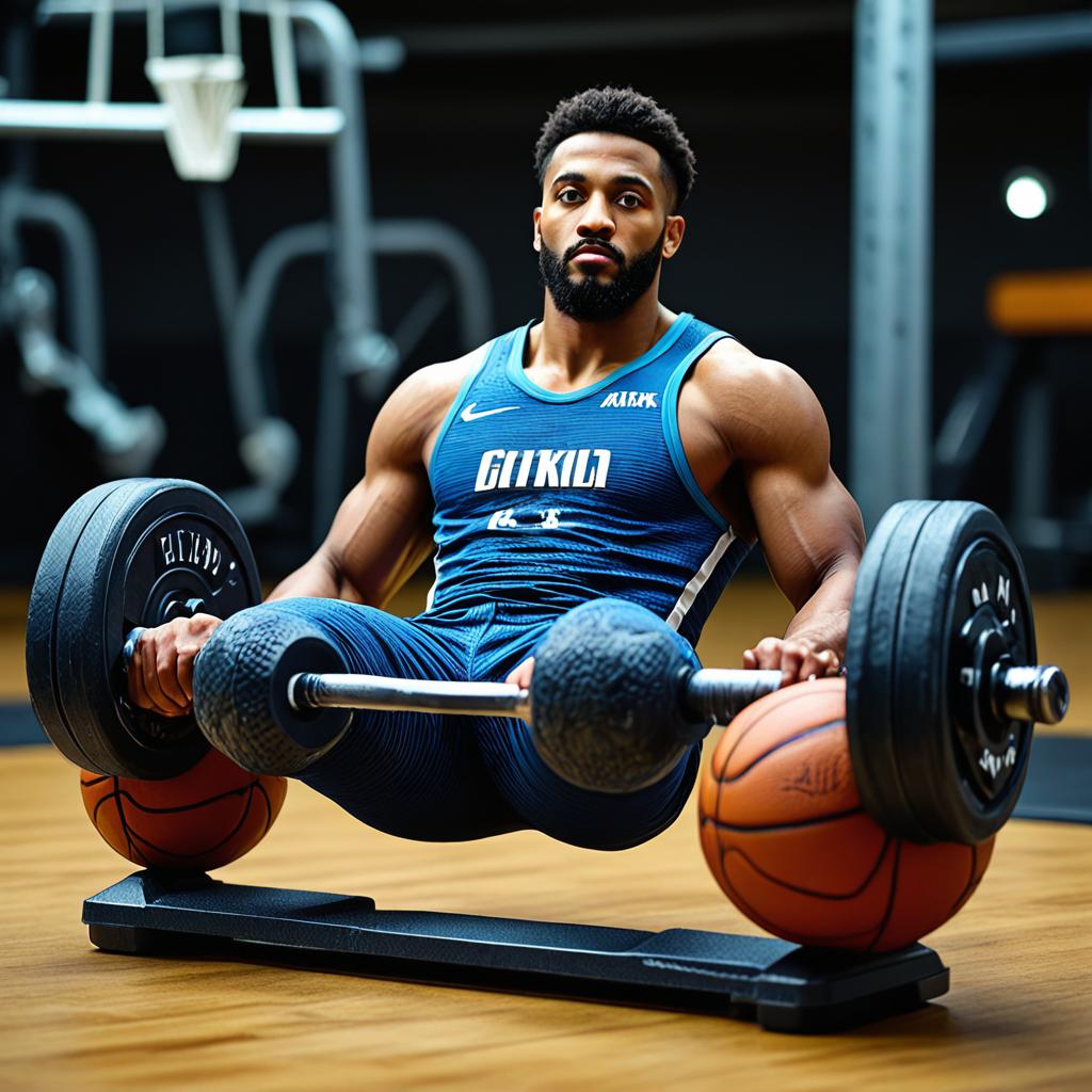 NBA球员的卧推，力量与篮球的完美结合
